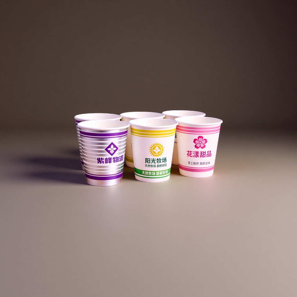 纸杯 一次性加厚食品级纸杯 100只装 家用办公奶茶咖啡杯