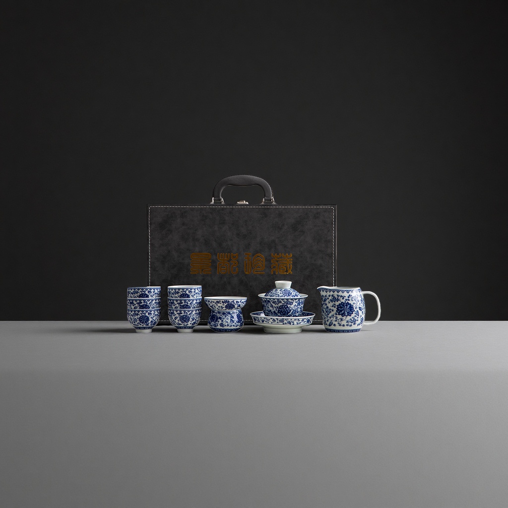 青花瓷茶具套装 茶具 陶瓷功夫茶具礼盒装134810388