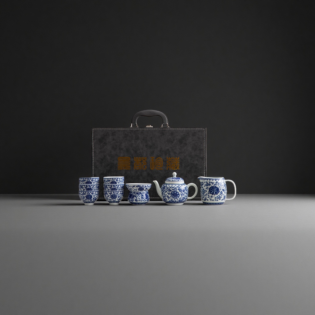 青花瓷茶具套装 茶具 陶瓷功夫茶具礼盒装134827924