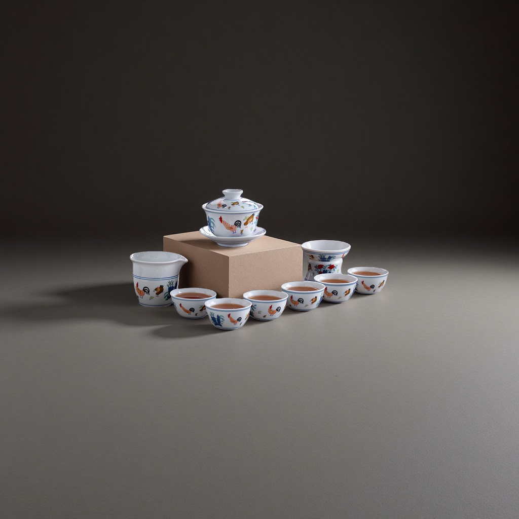 茶具套装 陶瓷茶具整套含茶壶茶杯公道杯茶漏茶则135010988