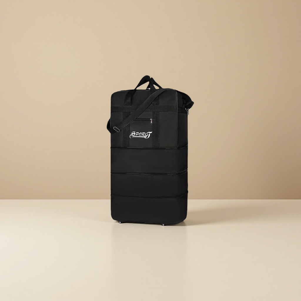 The main body of the black three-layer luggage bag Specification image
