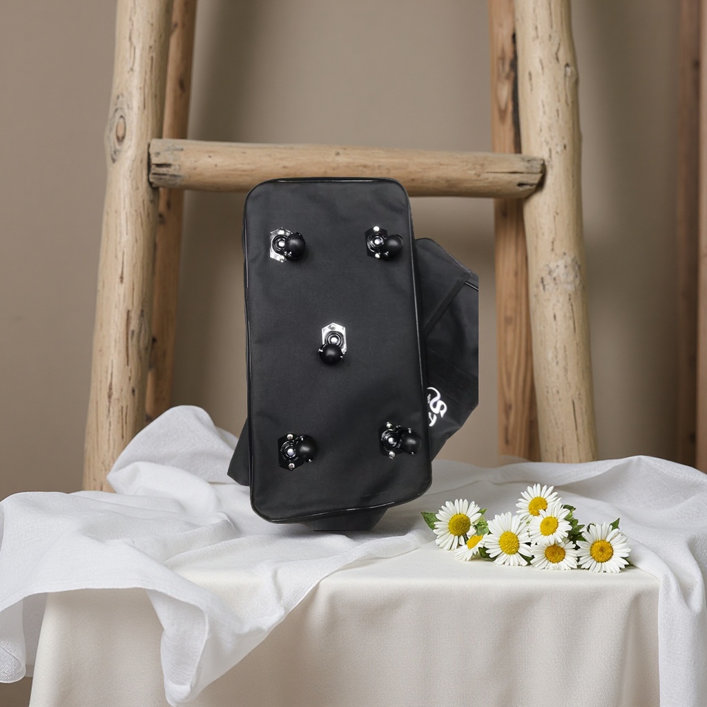 The main body of the black three-layer luggage bag Application Scenario
