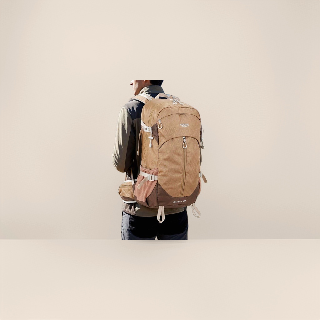 Outdoor backpack, large-capacity waterproof mountaineering travel backpack details Picture