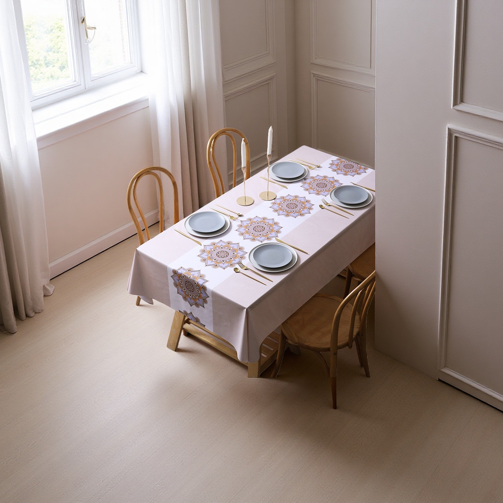 ومن السهل غسل أغطية المائدة المخصصة للغذاء والزيت من بلدان الشمال الأوروبي Specification image