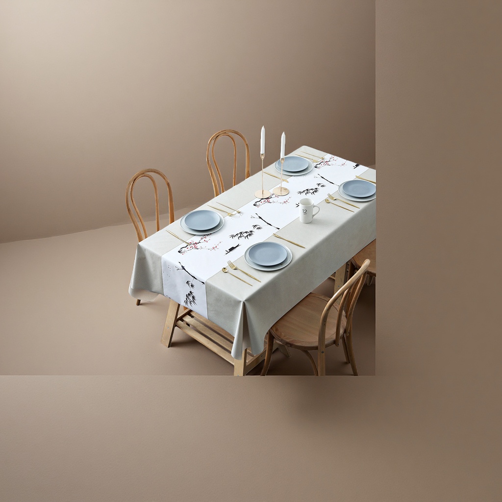 Set de mesa set de mesa tela de mesa decoración lino algodón lino mantel set de mesa details Picture