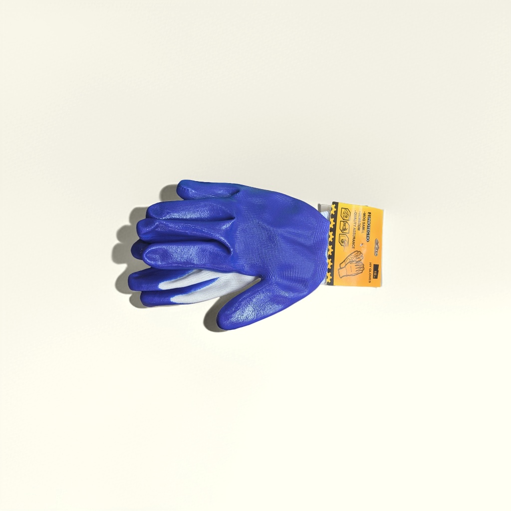 Blue protective gloves, disposable medical examination gloves, rubber gloves, latex gloves, nitrile gloves details Picture