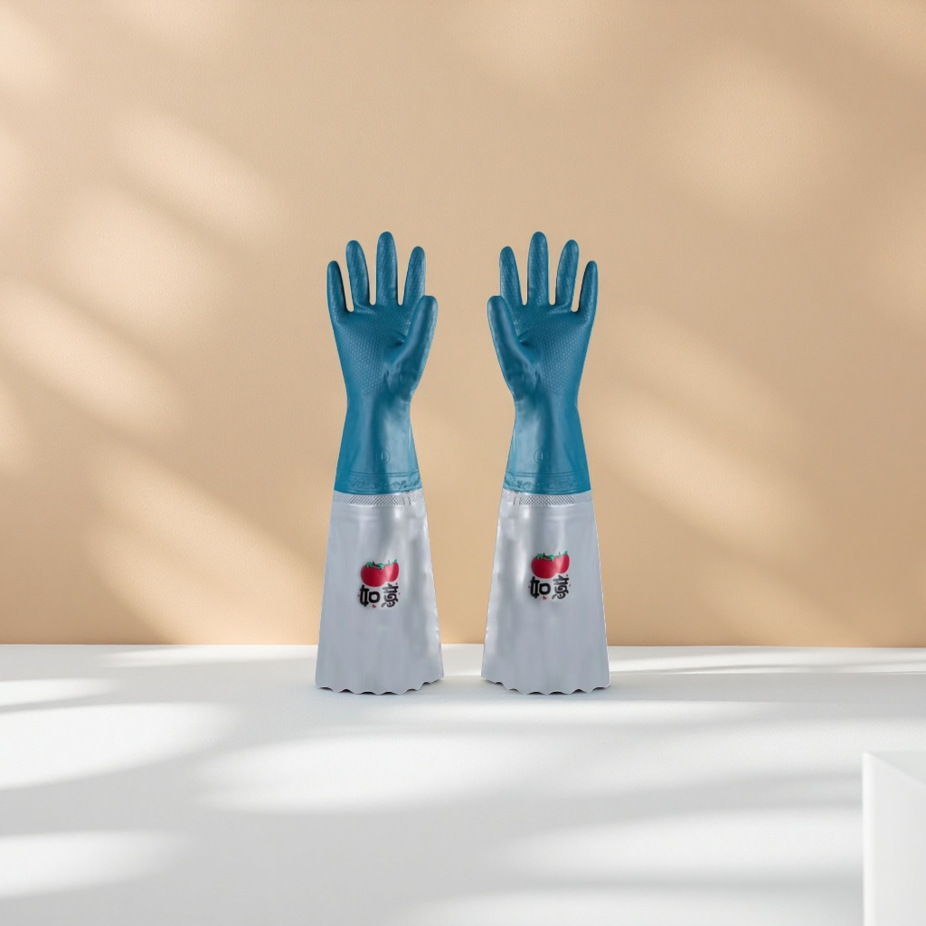 Disposable thickened rubber gloves, anti-slip and wear-resistant household cleaning labor protection gloves Application Scenario