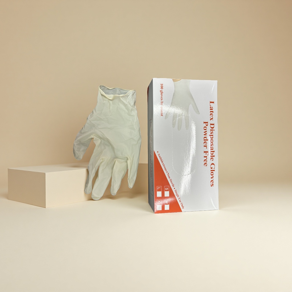 قفازات مصنوعة من اللاتكس تستخدم لمرة واحدة ذات مستوى غذائي أقوى، مقاومة للتزلاق Specification image