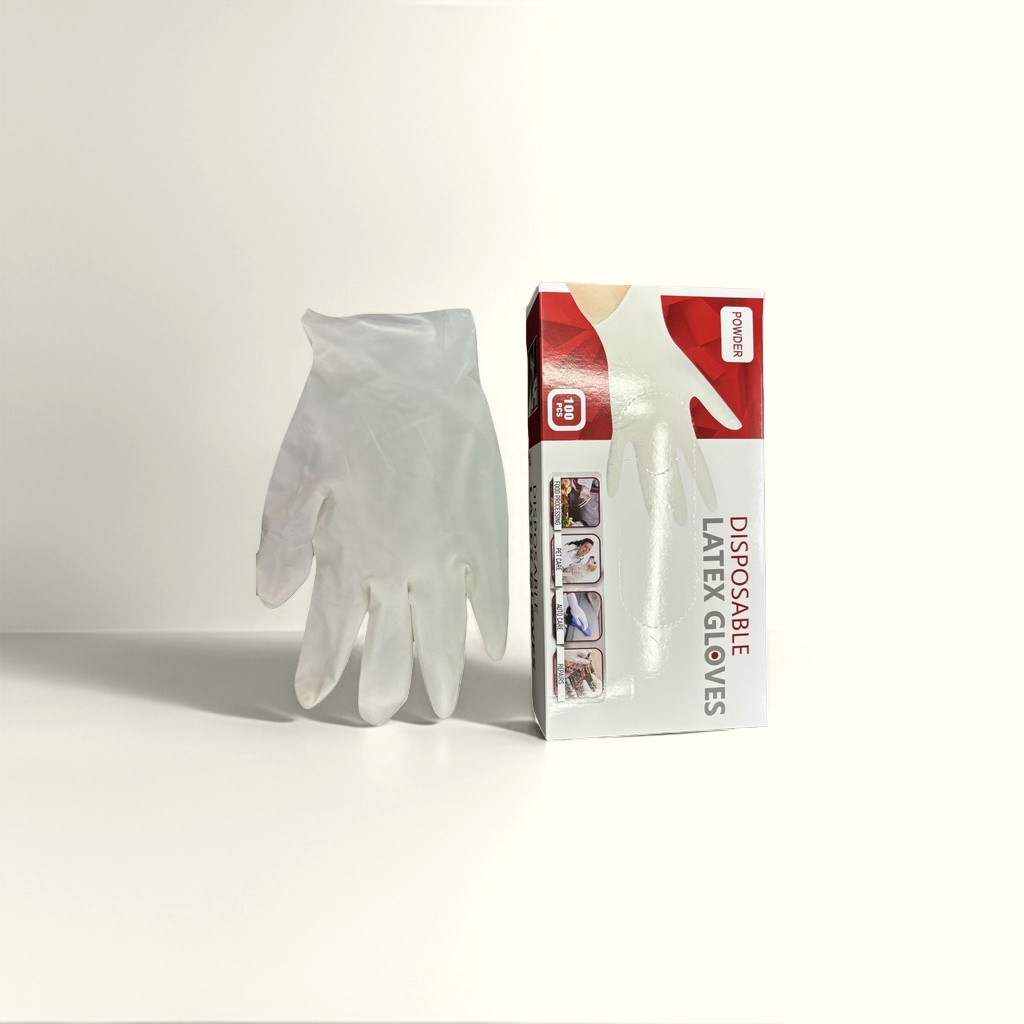 Disposable latex gloves, food-grade thickened anti-slip and wear-resistant gloves details Picture