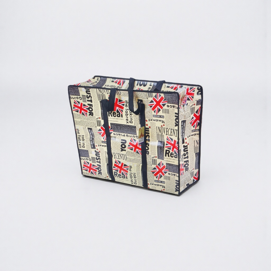 Fashionable printed pattern handbag, large-capacity eco-friendly shopping bag, foldable and portable Specification image