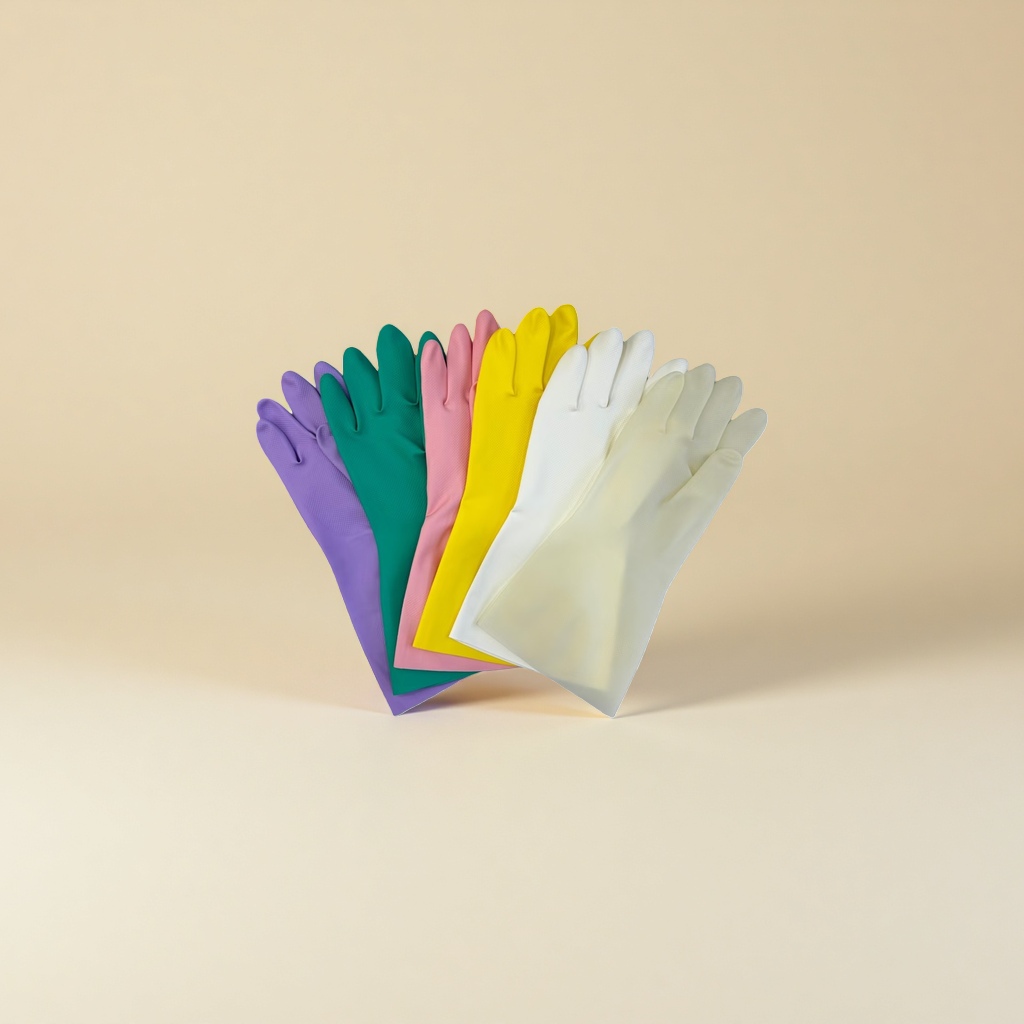 Colored rubber gloves, thickened, anti-slip and wear-resistant, suitable for both men and women, for work and home use Application Scenario