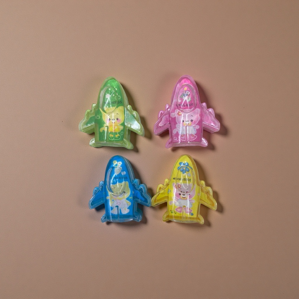 Colorful cartoon airplane children's pencil sharpeners details Picture