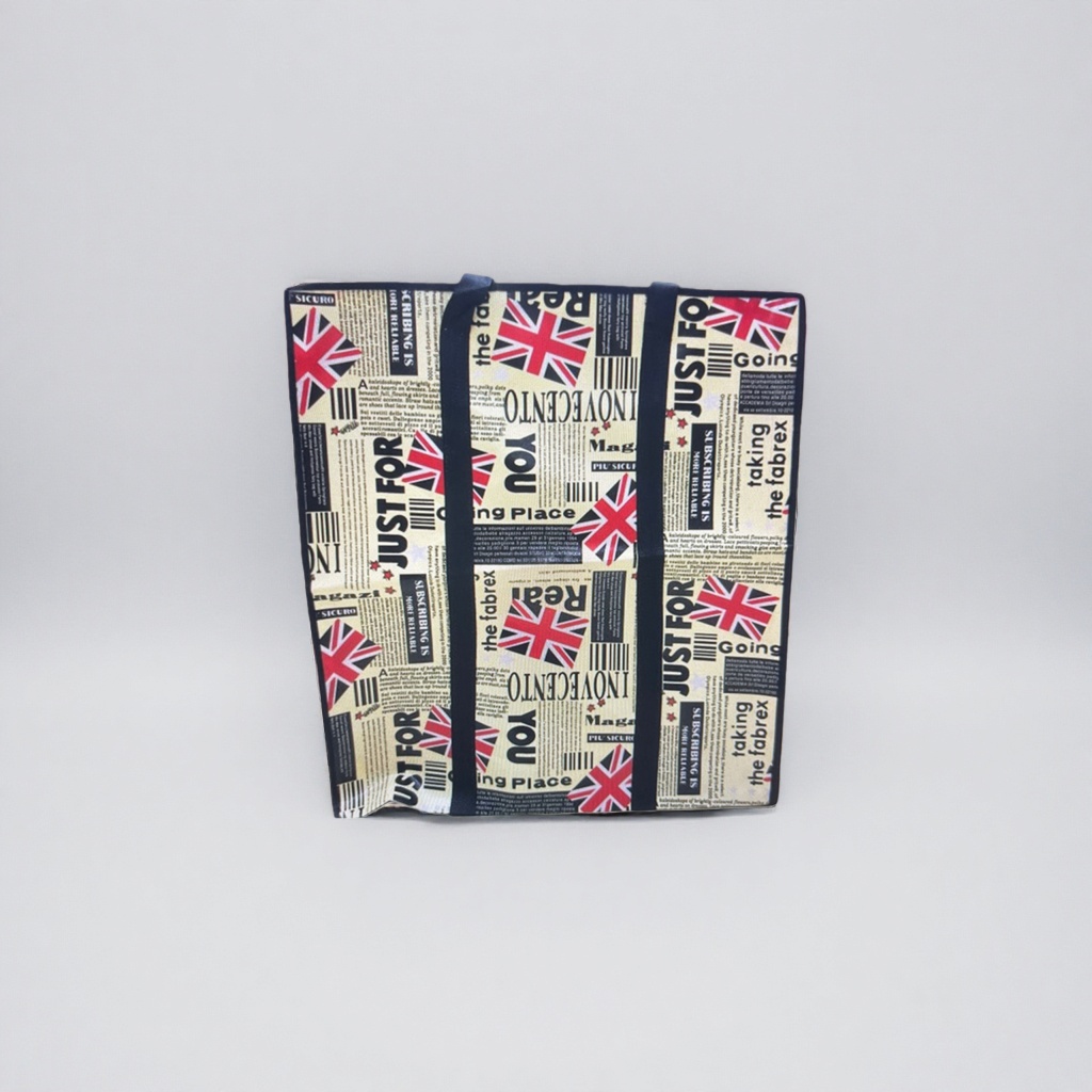 Printed pattern handbag, fashionable and eco-friendly shopping bag, reusable fabric handbag Specification image