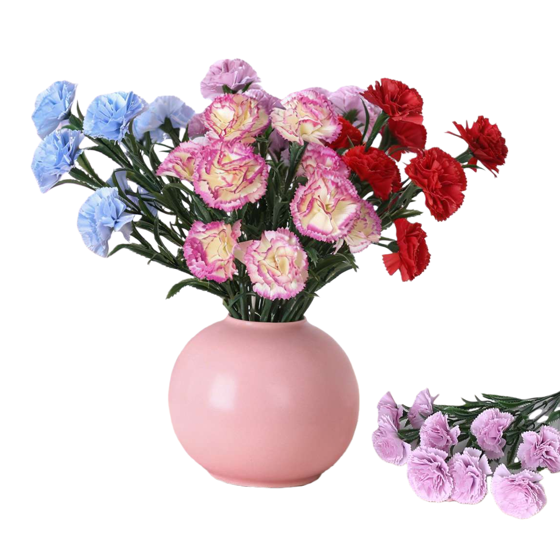 New carnation bouquets with exquisite packaging, Mother's Day and birthday gifts, flower delivery Item Picture