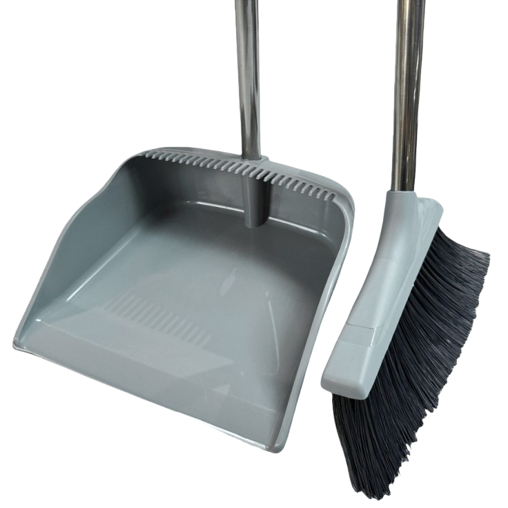 Household cleaning tool set, broom and dustpan combination, durable and anti-slip, suitable for both kitchen and living room Item Picture