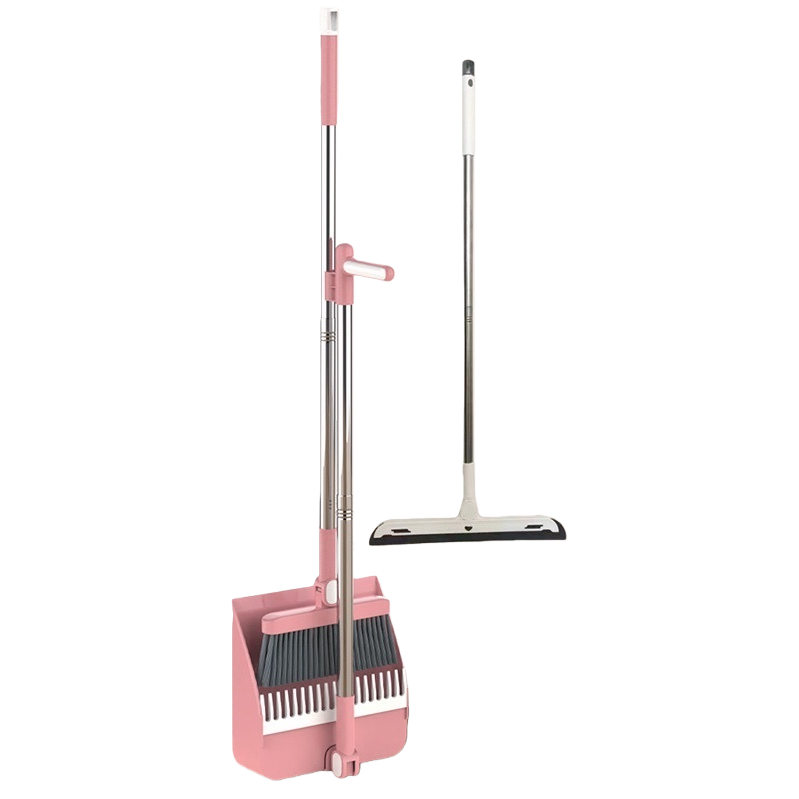 Household cleaning tool broom and dustpan set, plastic durable combination Item Picture