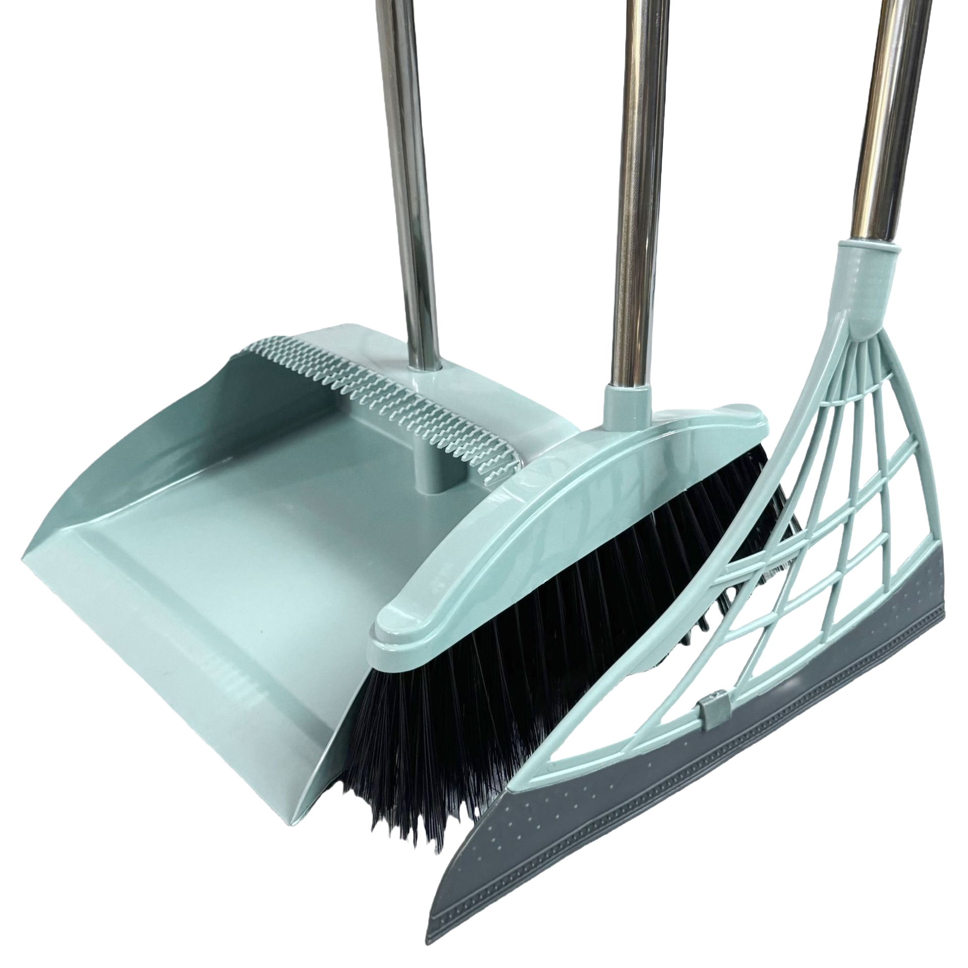 Household cleaning tool set: Broom and dustpan combination, durable and anti-slip, suitable for kitchen and living room. 110048307 Item Picture