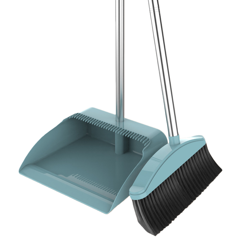 Household cleaning tool set, broom and dustpan combination, durable and anti-slip, suitable for kitchen and living room. 110140341 Item Picture