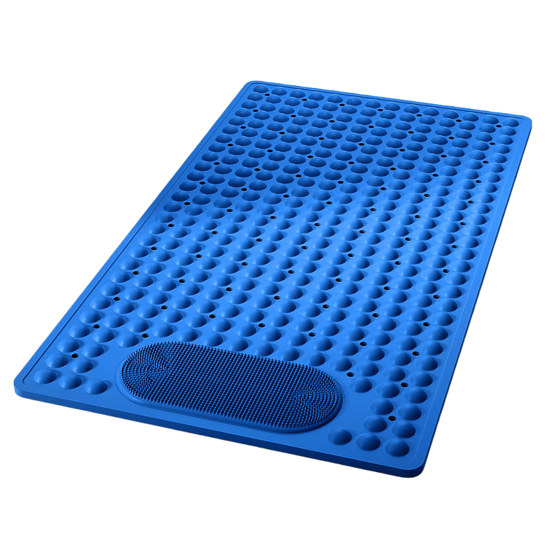 Blue massage pad, home full-body relaxation therapy pad, portable yoga pad Item Picture