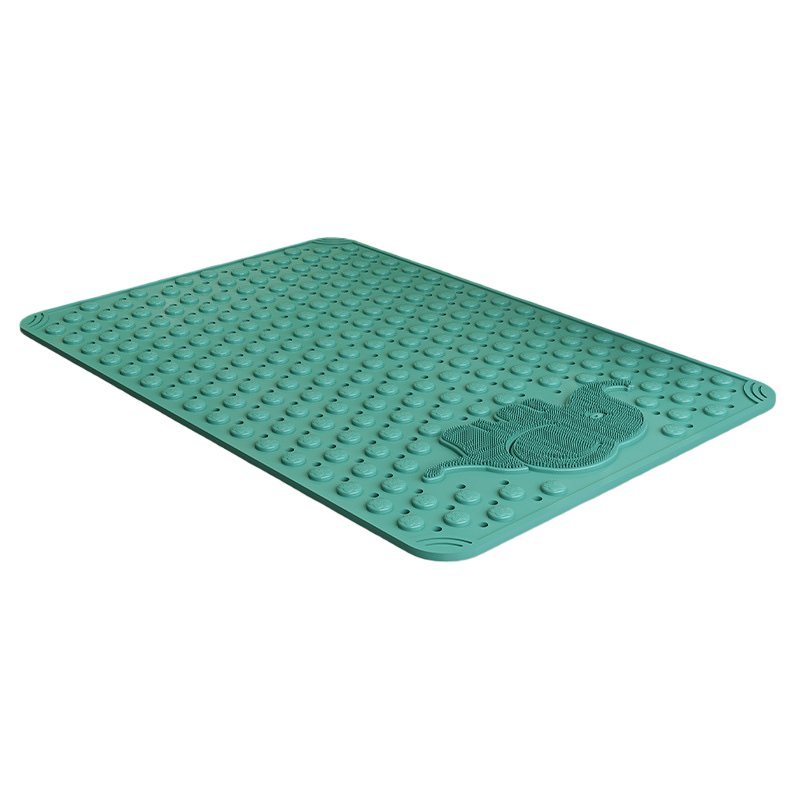 Green anti-slip bathroom floor mat thickened, water-absorbing, quick-drying, silent and non-shedding 113153325 Item Picture