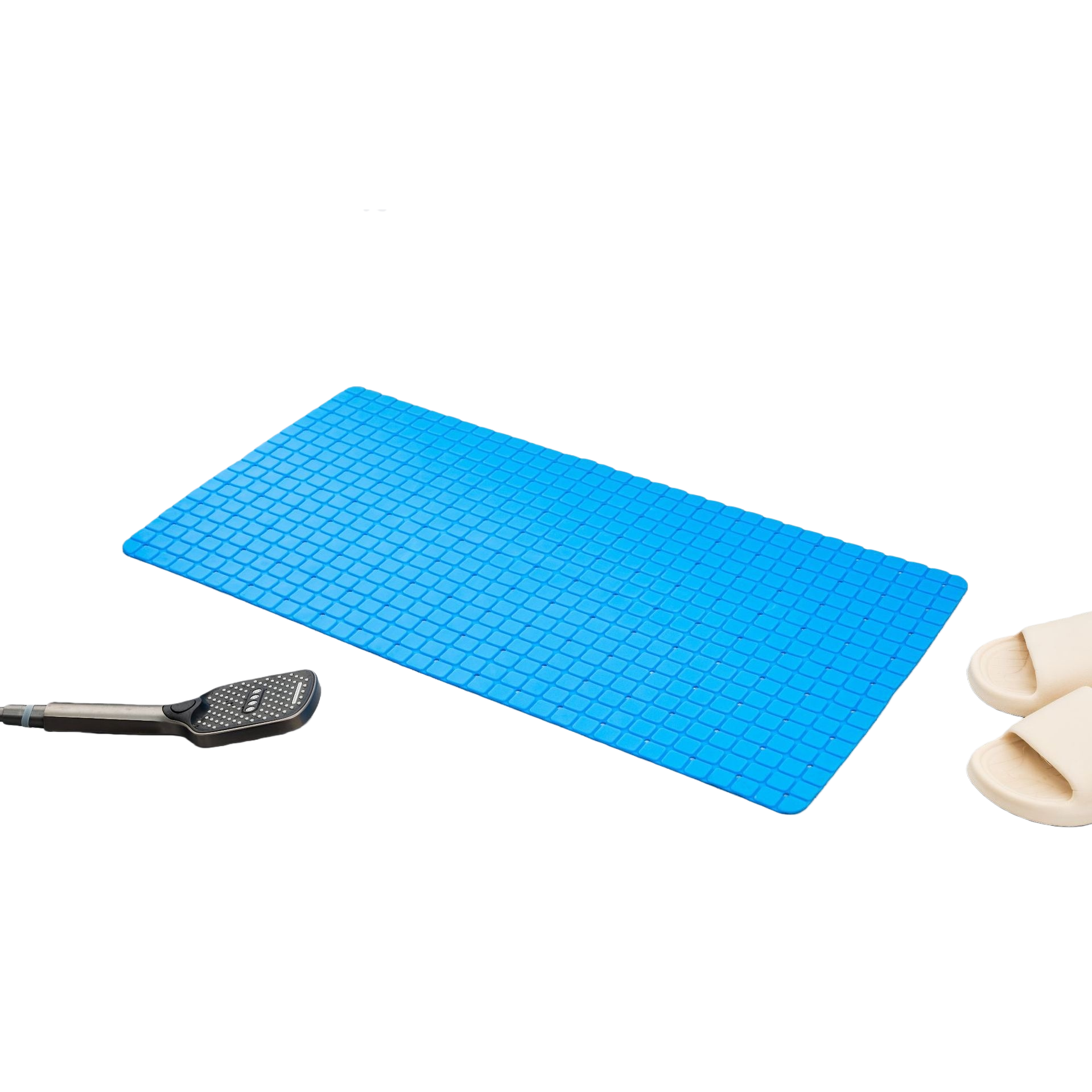 Blue anti-slip bathroom floor mat thickened water-absorbing quick-drying anti-slip mat 113259178 Item Picture