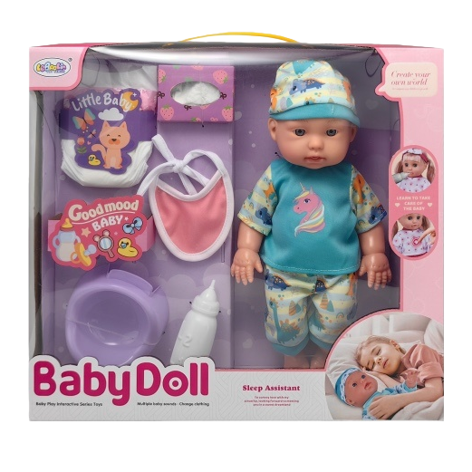 BabyDoll baby toy doll simulation soft rubber interchangeable cute girl gift doll set Item Picture