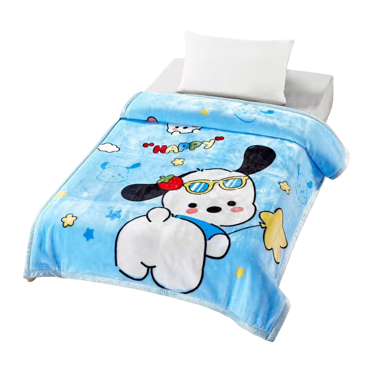 Cartoon-patterned blanket, soft, skin-friendly and warm home bed cover blanket 140020506 Item Picture