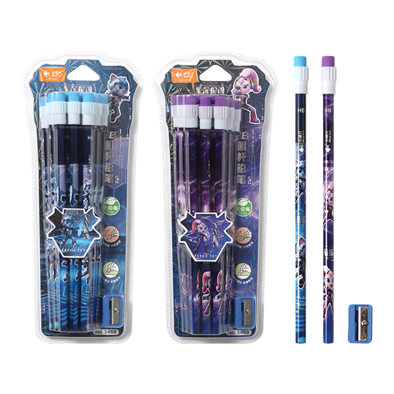 The stationery set includes pencils and pencil sharpeners, a practical combination for students and offices Item Picture