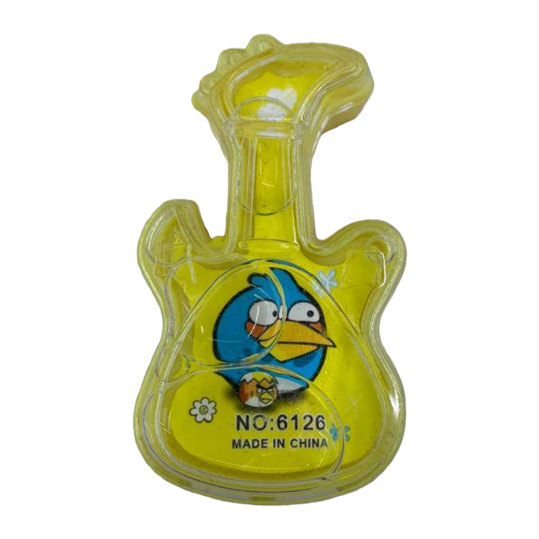 بالكتابة على شكل غيتار أصفر Item Picture