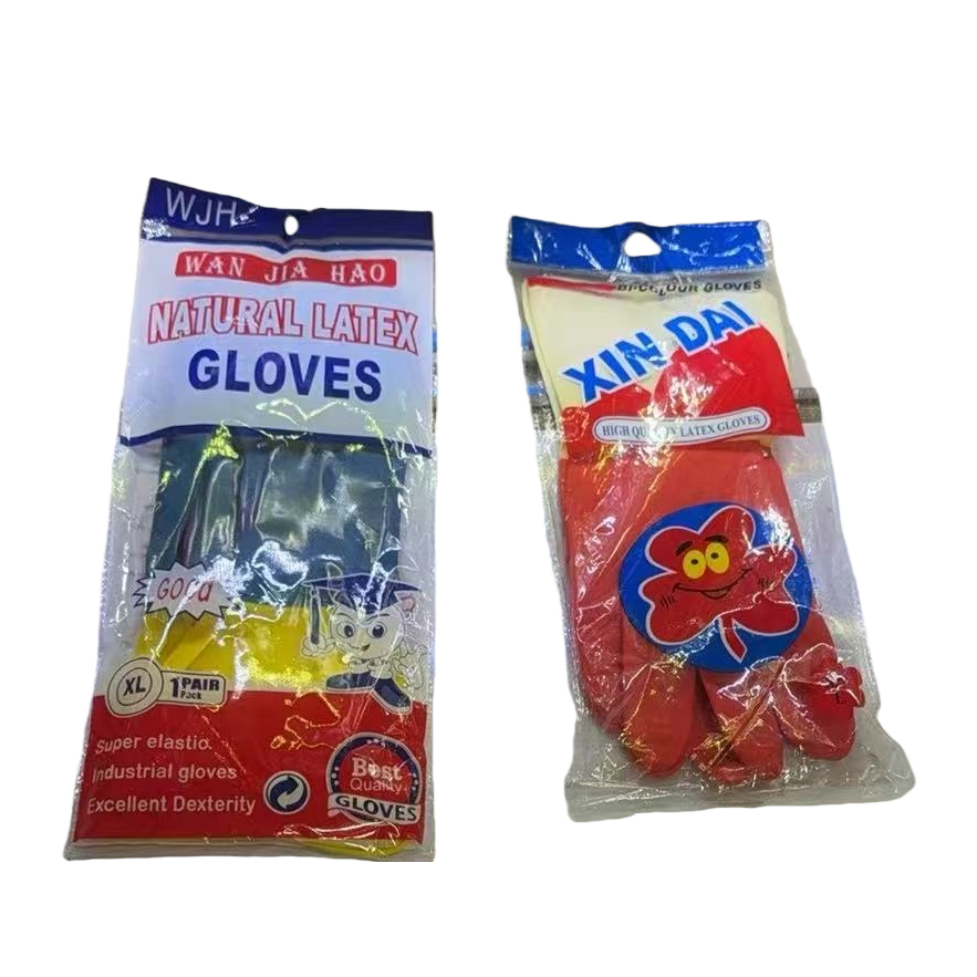 Disposable, powder-free, anti-slip and thickened natural latex gloves Item Picture