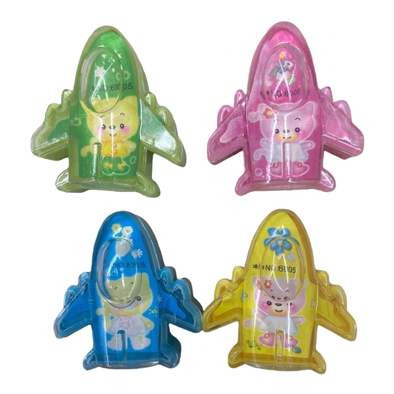 Colorful cartoon airplane children's pencil sharpeners Item Picture
