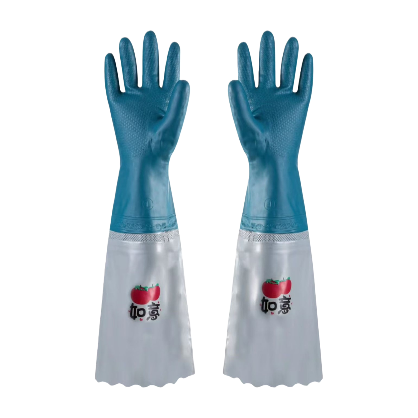 Disposable thickened rubber gloves, anti-slip and wear-resistant household cleaning labor protection gloves Item Picture