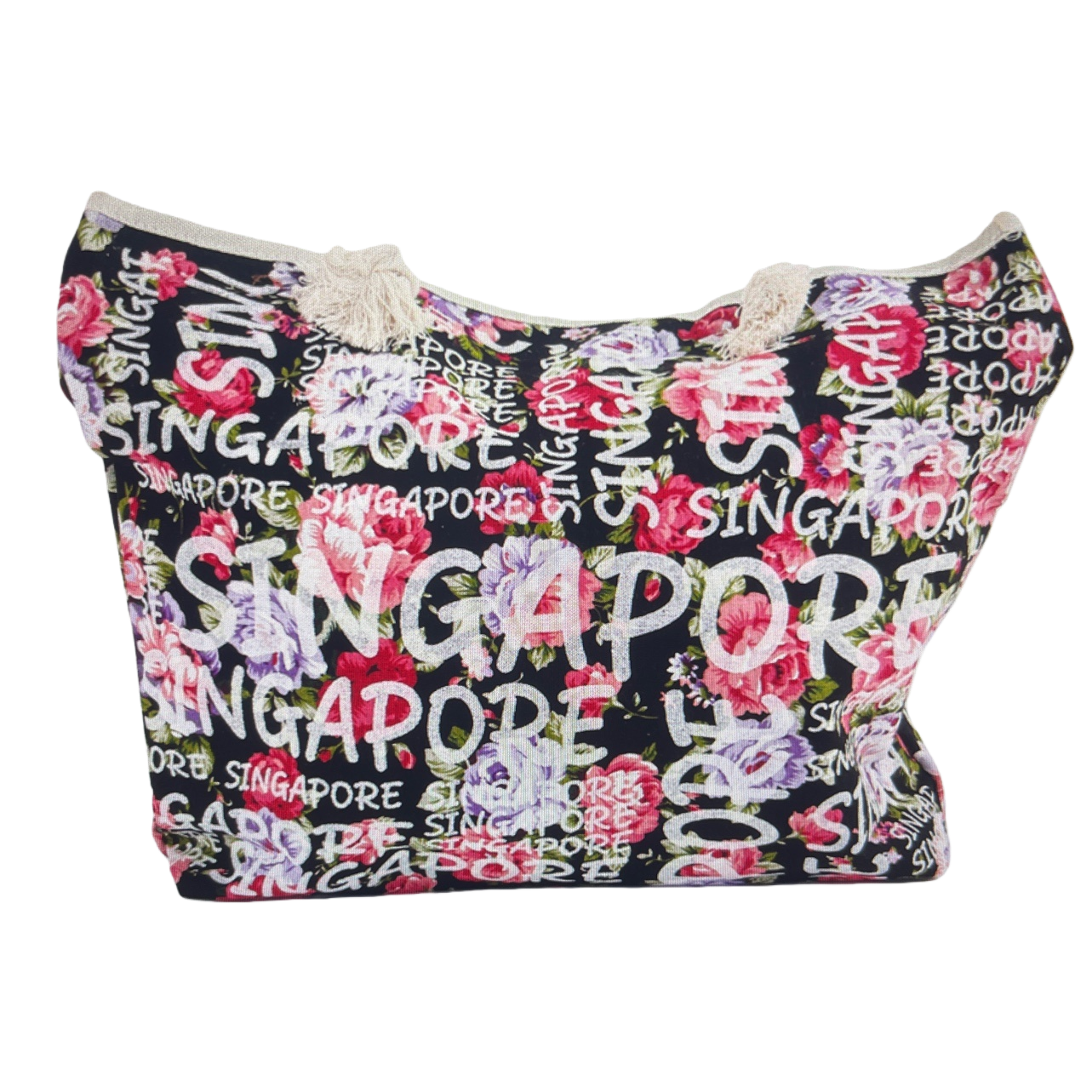 Colorful patterned letter printed handbag Item Picture
