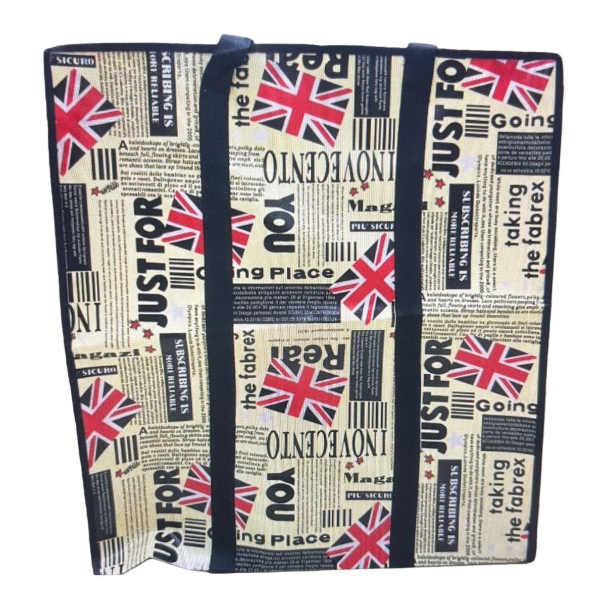 Printed pattern handbag, fashionable and eco-friendly shopping bag, reusable fabric handbag Item Picture