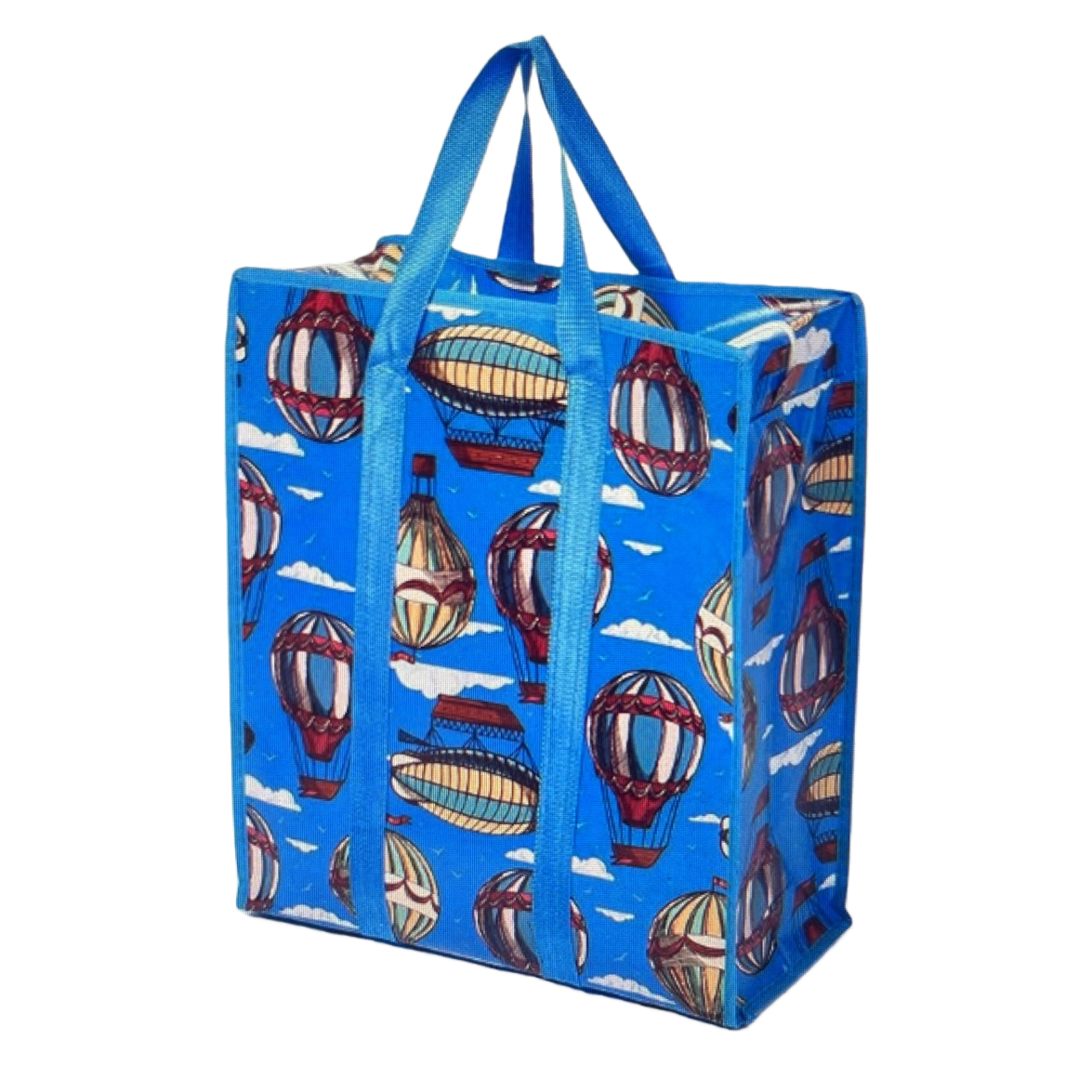 Hot air balloon pattern printed shopping bag, eco-friendly non-woven fabric large-capacity handbag Item Picture