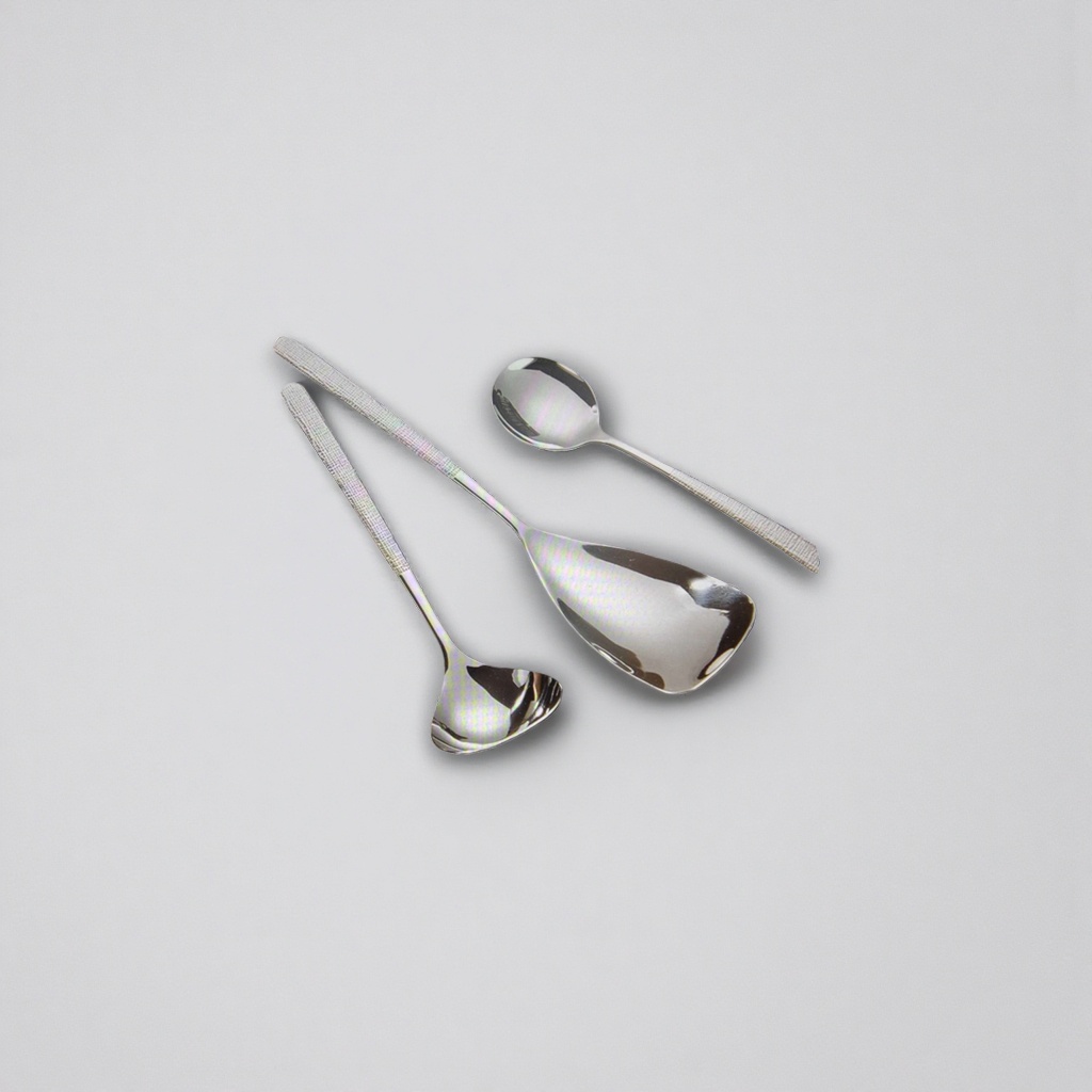 Stainless steel spoons, household thickened anti-slip spoons, soup spoons, rice spoons, kitchen tableware details Picture