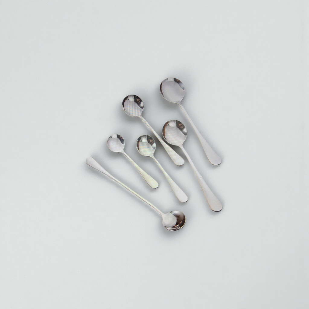 Stainless steel spoon, thickened anti-scald long-handled spoon for the kitchen, 20cm details Picture