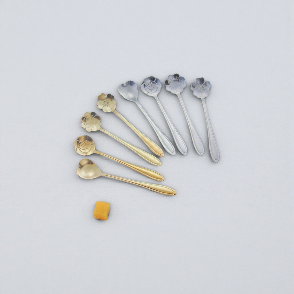 Decorative metal spoons, home decoration items, tableware, high appearance level, light luxury style stainless steel spoons Application Scenario