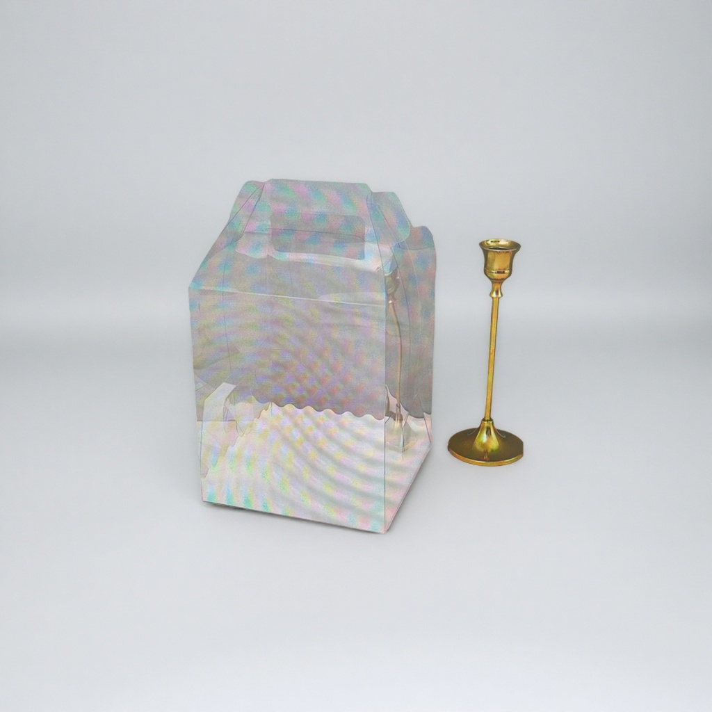 Transparent plastic packaging box, food-grade PP material, stackable storage box, available in multiple sizes Specification image