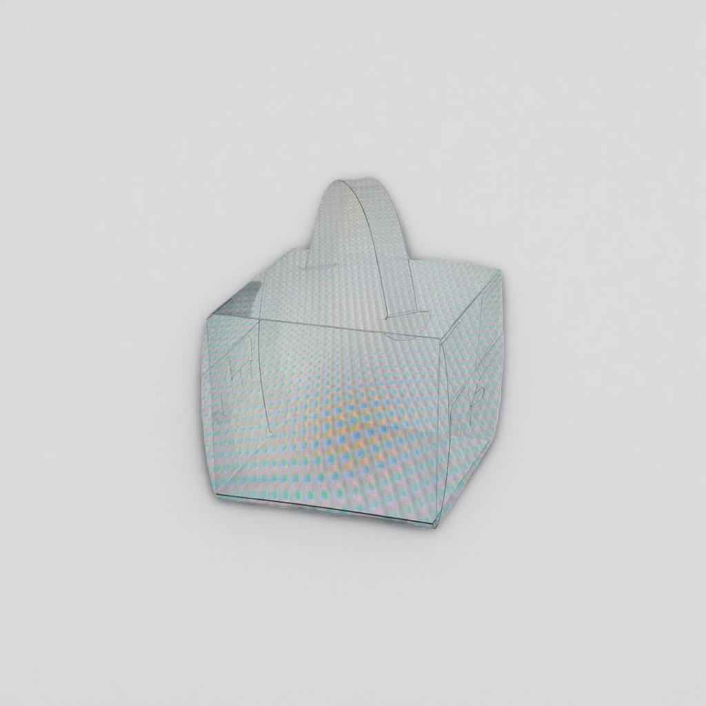 Transparent hand-held box made of PP material, foldable storage box, large-capacity portable organization box Specification image