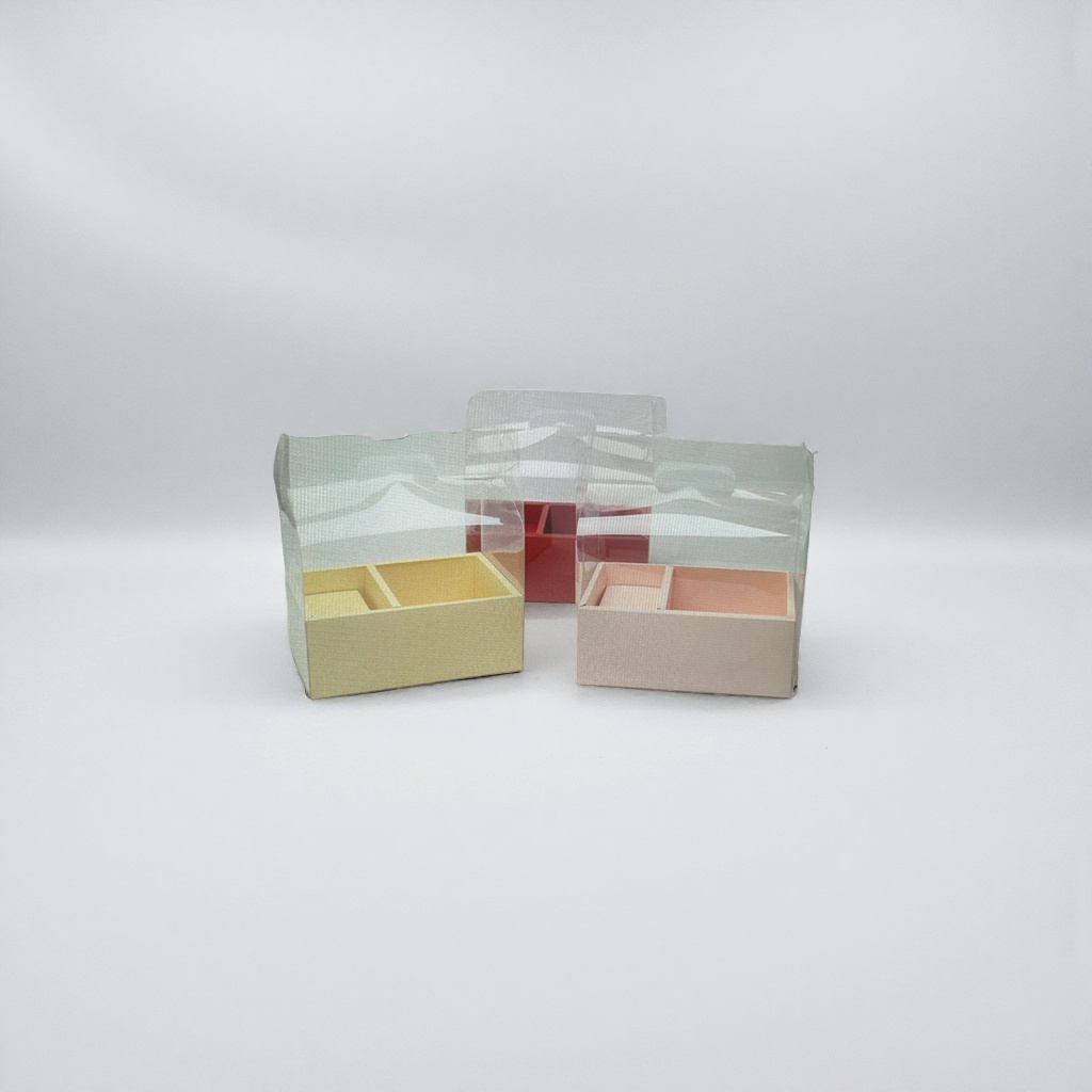The transparent hand-held flower box is a universal wedding and birthday gift packaging box with customizable ribbons Specification image