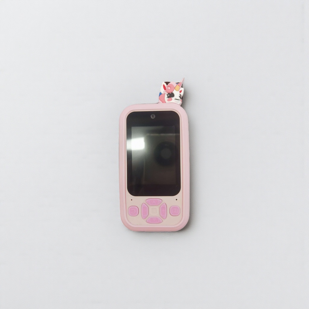 Pink children's mobile phone with 4G full network compatibility, smart for students, anti-addiction and eye-protecting camera details Picture