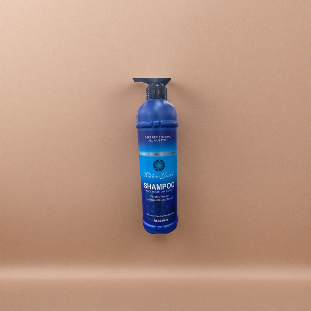 Water Jewel blue bottle shampoo is refreshing, oil-controlling, fluffy and smooth Application Scenario