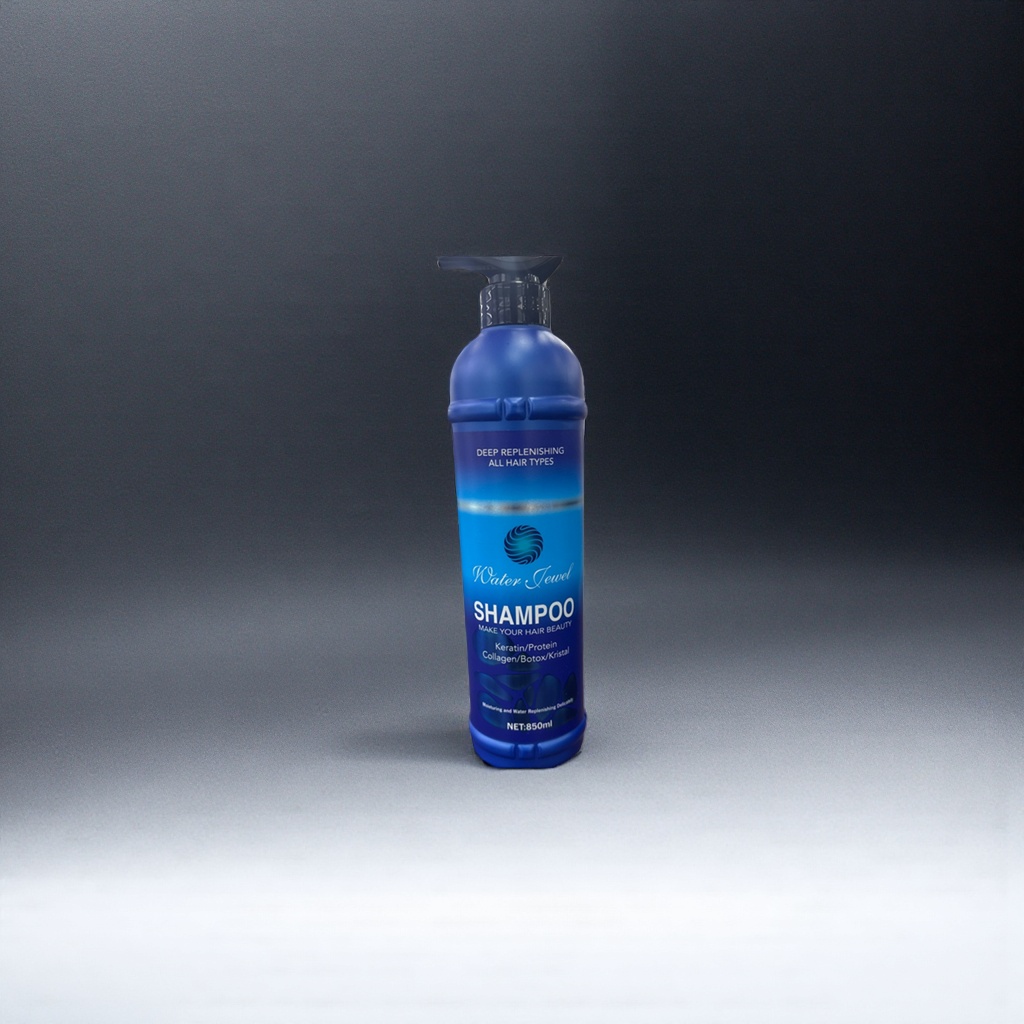 Water Jewel blue bottle shampoo is refreshing, oil-controlling, fluffy and smooth