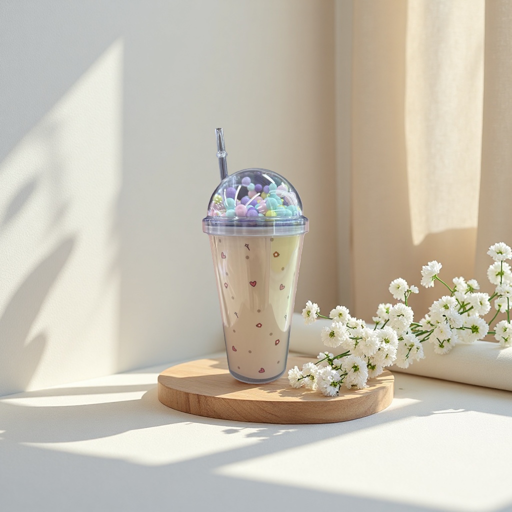 Food-grade PP material disposable cold and hot drink cups, 500ml, customizable logo Application Scenario