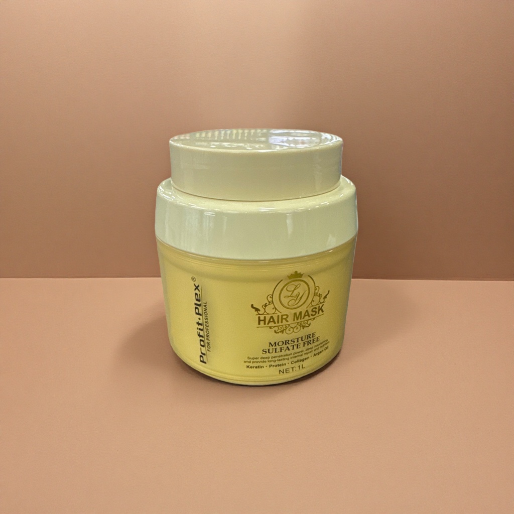 The yellow hair care mask can moisturize and repair the hair strands, making them smooth and shiny Application Scenario