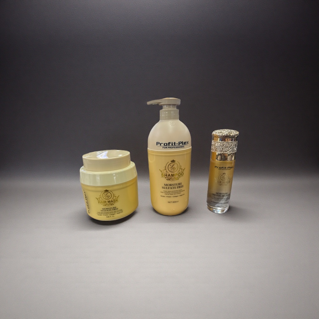Beauty care shampoo, conditioner, hair mask and hair oil set details Picture