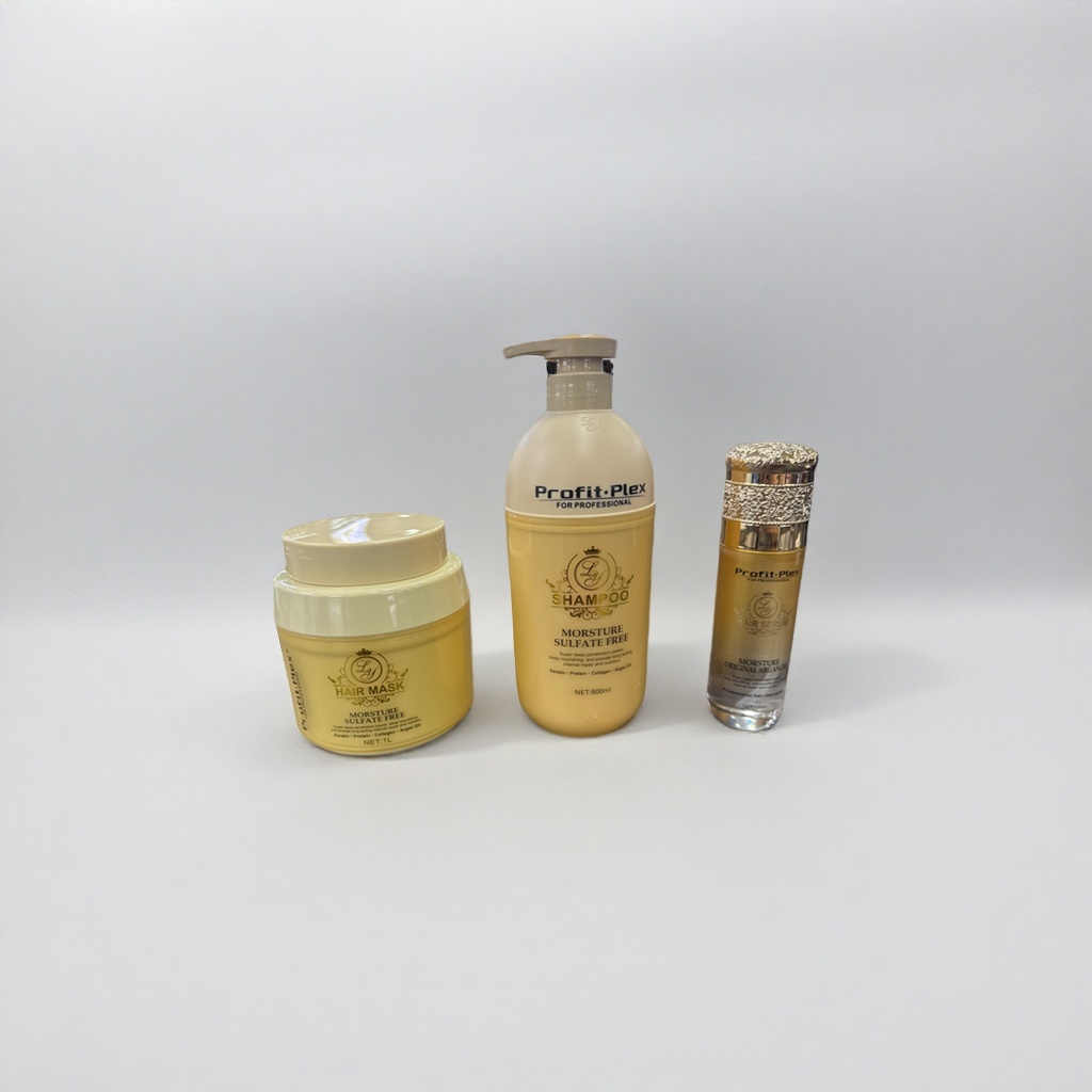 Beauty care shampoo, conditioner, hair mask and hair oil set Specification image