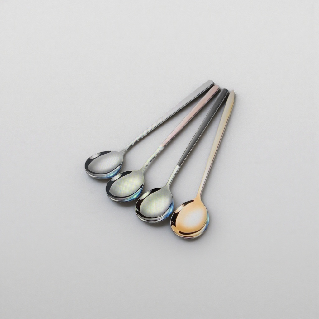 Stainless steel long-handled spoons, household kitchen spoons, durable and rust-proof round-head soup spoons, 105056195 details Picture