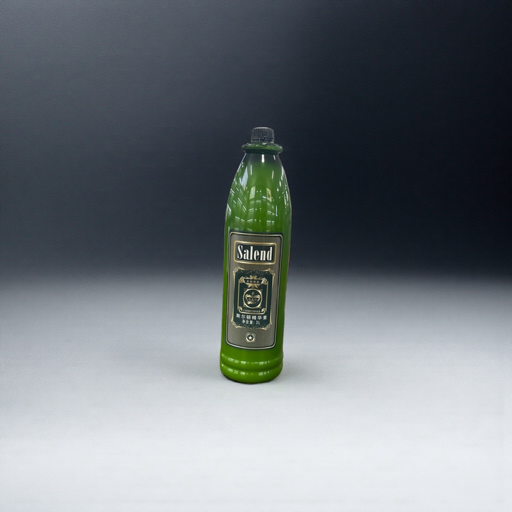 Salend's green bottle essence with a delicate plant fragrance repairs and brightens the skin